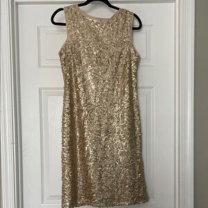 Donna Ricco Rose Gold Dress